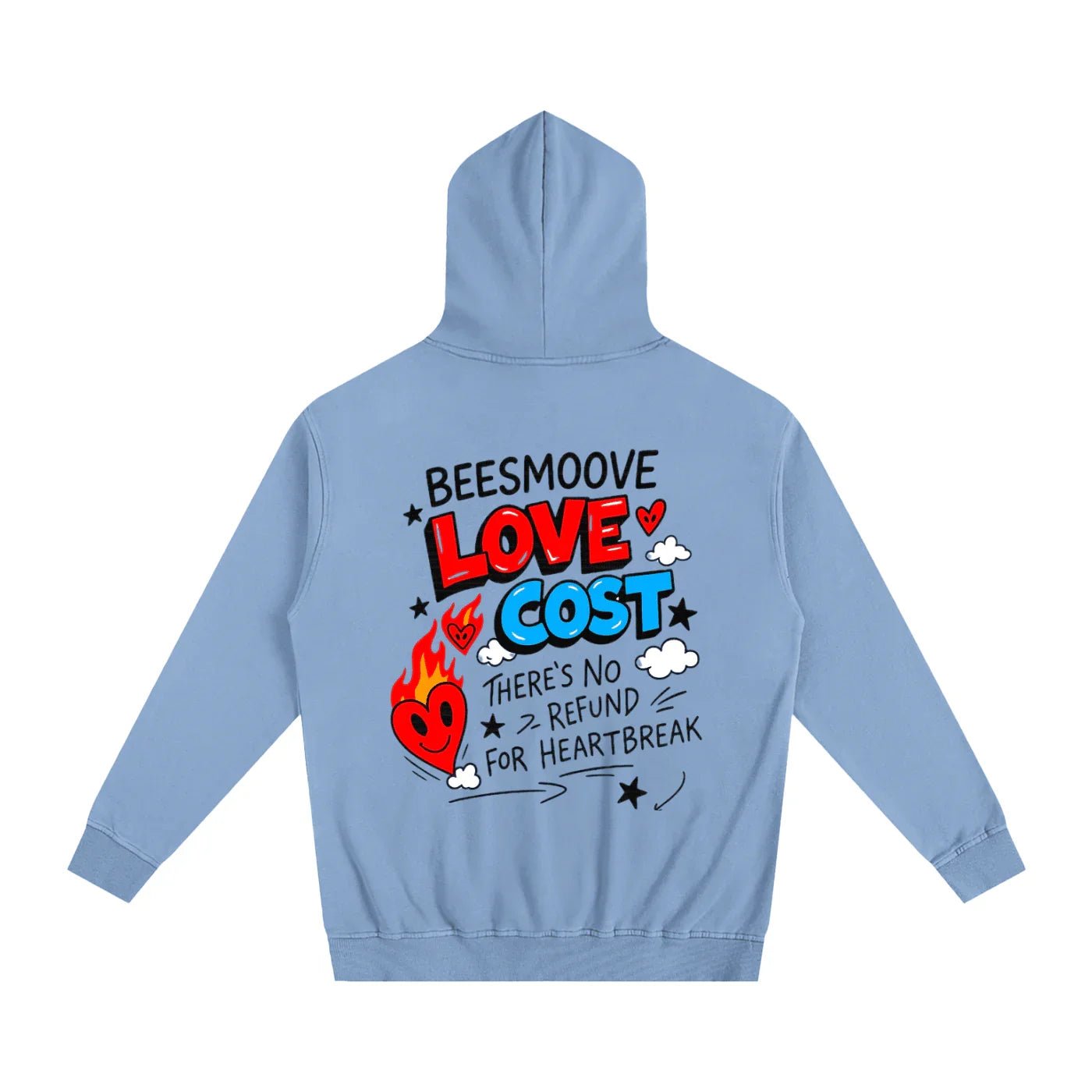 BEESMOOVE Bring Love Back – Flame Heart Edition Hoodie - Beesmoove