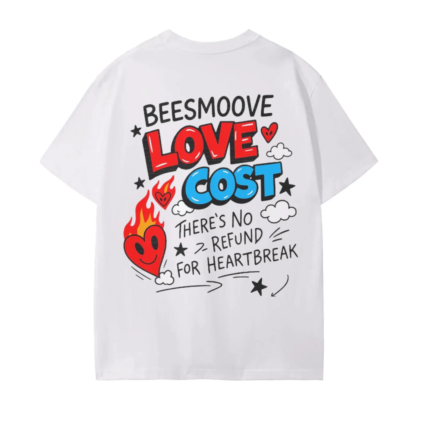 BEESMOOVE Bring Love Back – Flame Heart Edition T-Shirt - Beesmoove