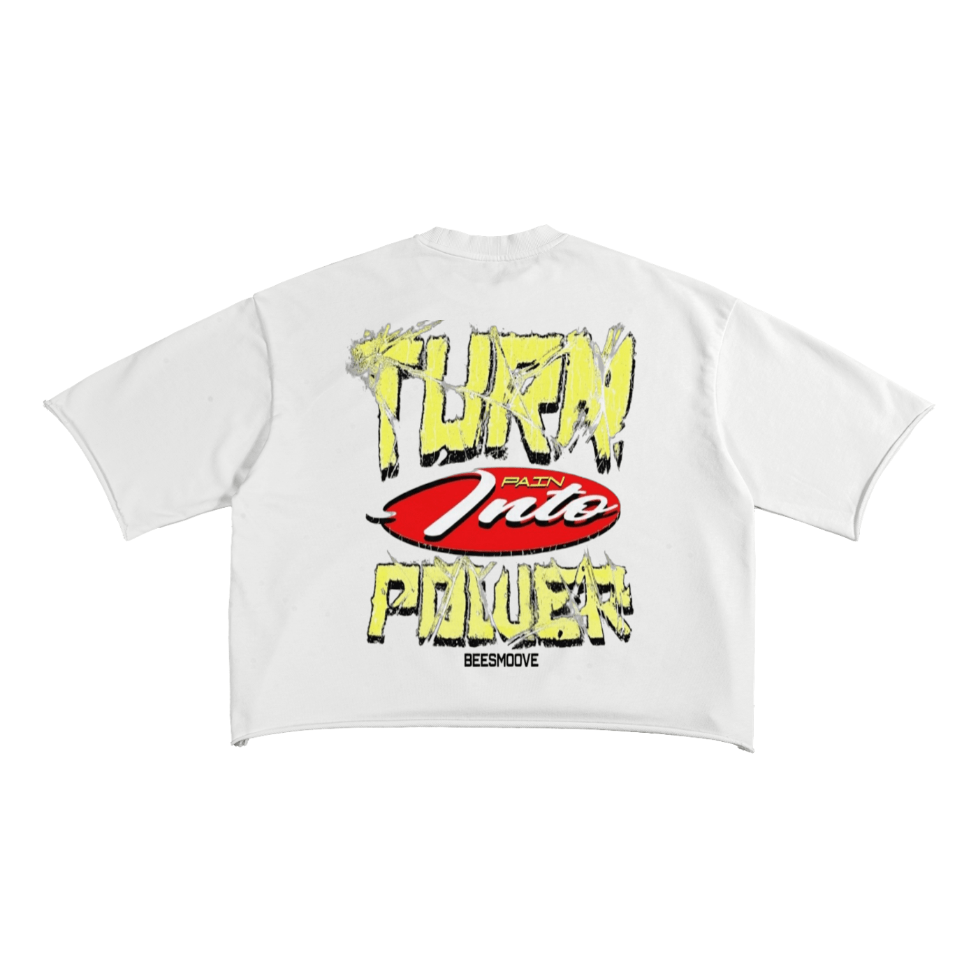 BEESMOOVE Broken Club Raw Edge T-Shirt - Beesmoove