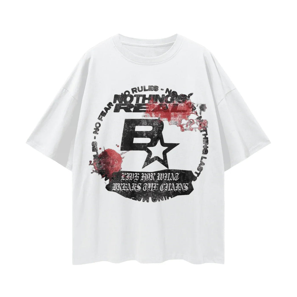 BEESMOOVE CHAIN BREAKER Oversize Deep Drop Shoulder Tee - Beesmoove