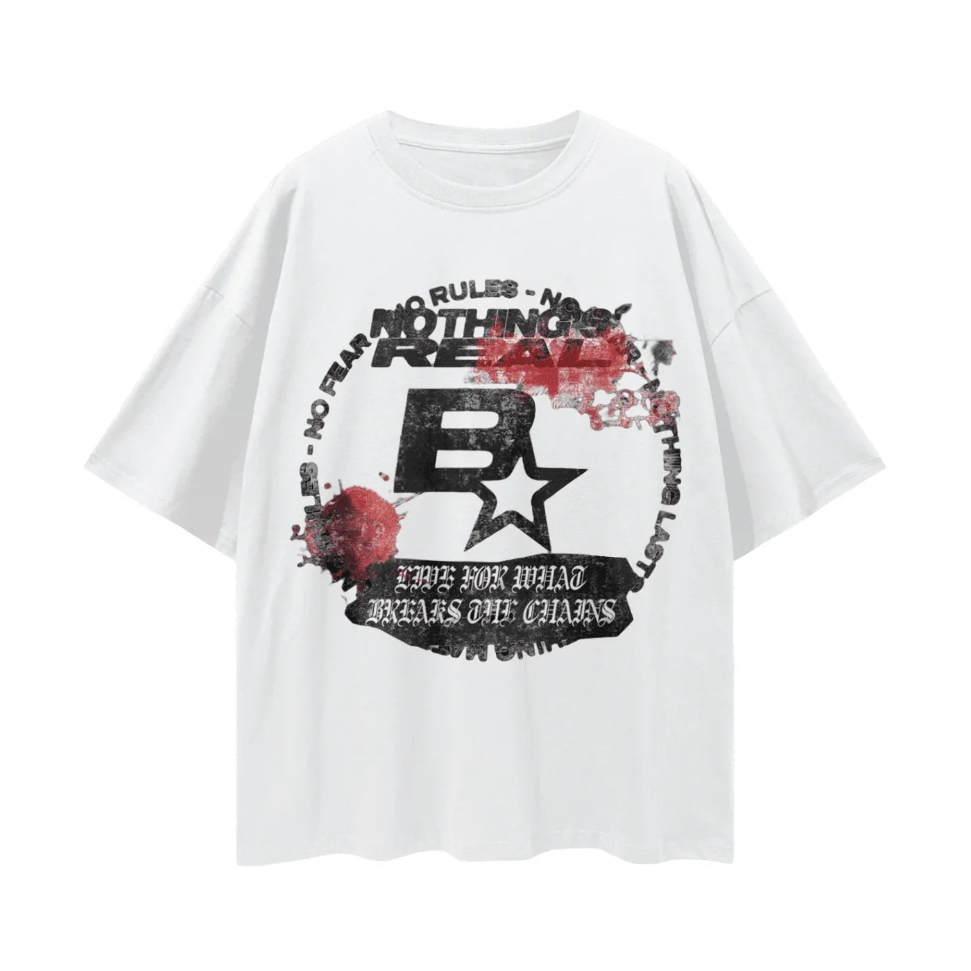 BEESMOOVE CHAIN BREAKER Oversize Deep Drop Shoulder Tee - Beesmoove