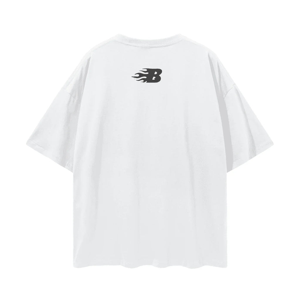 BEESMOOVE CHAIN BREAKER Oversize Deep Drop Shoulder Tee - Beesmoove