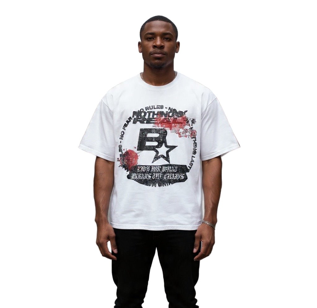 BEESMOOVE CHAIN BREAKER Oversize Deep Drop Shoulder Tee - Beesmoove