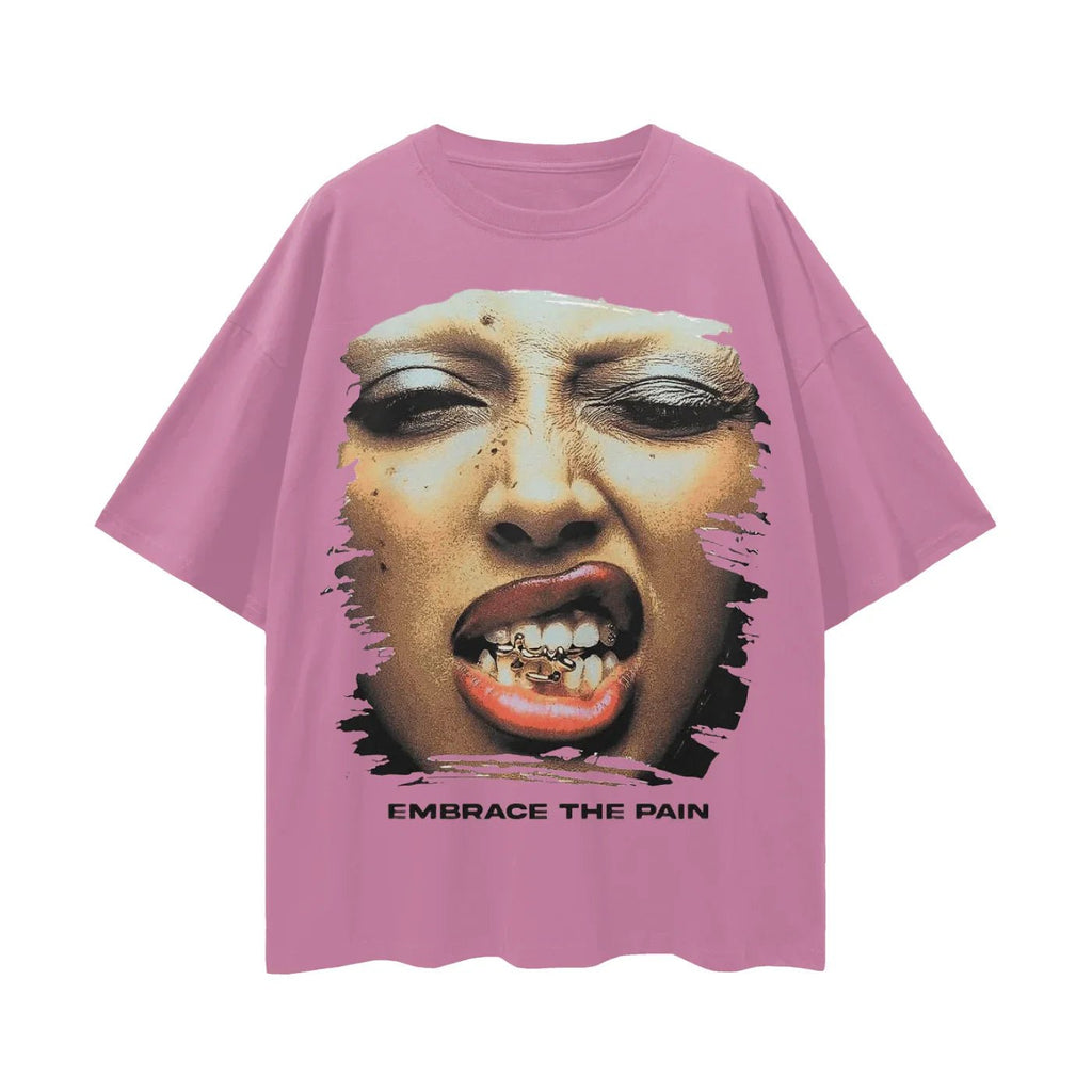 BEESMOOVE Chain Reaction Oversize Deep Drop Shoulder Tee - Beesmoove