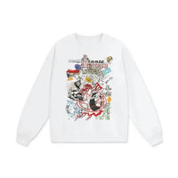 Beesmoove Chaotic Canvas Drop Shoulder Oversized Sweatshirt - Beesmoove