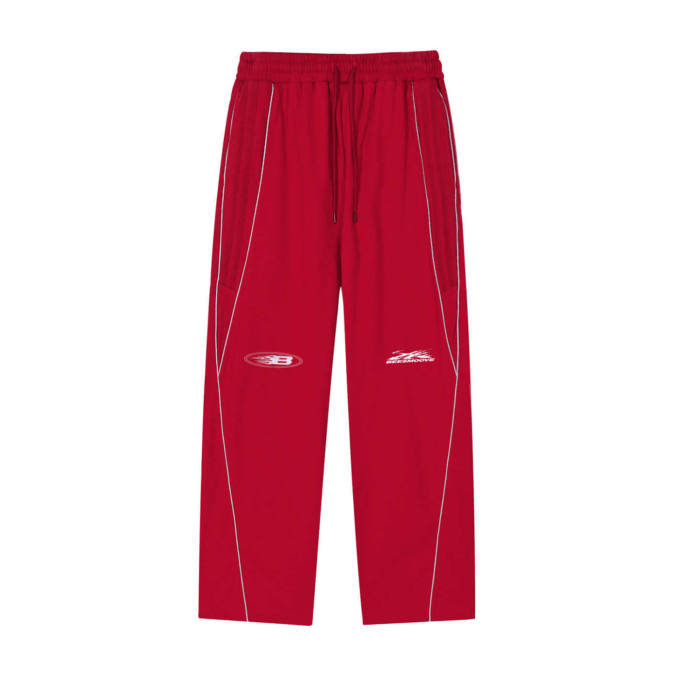 BEESMOOVE Chase the Grind Reflection Striped Straight - Leg Sweatpants - Beesmoove