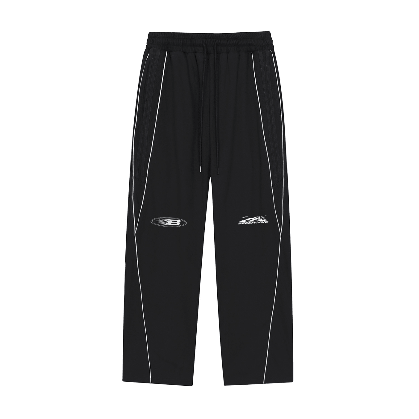 BEESMOOVE Chase the Grind Reflection Striped Straight - Leg Sweatpants - Beesmoove
