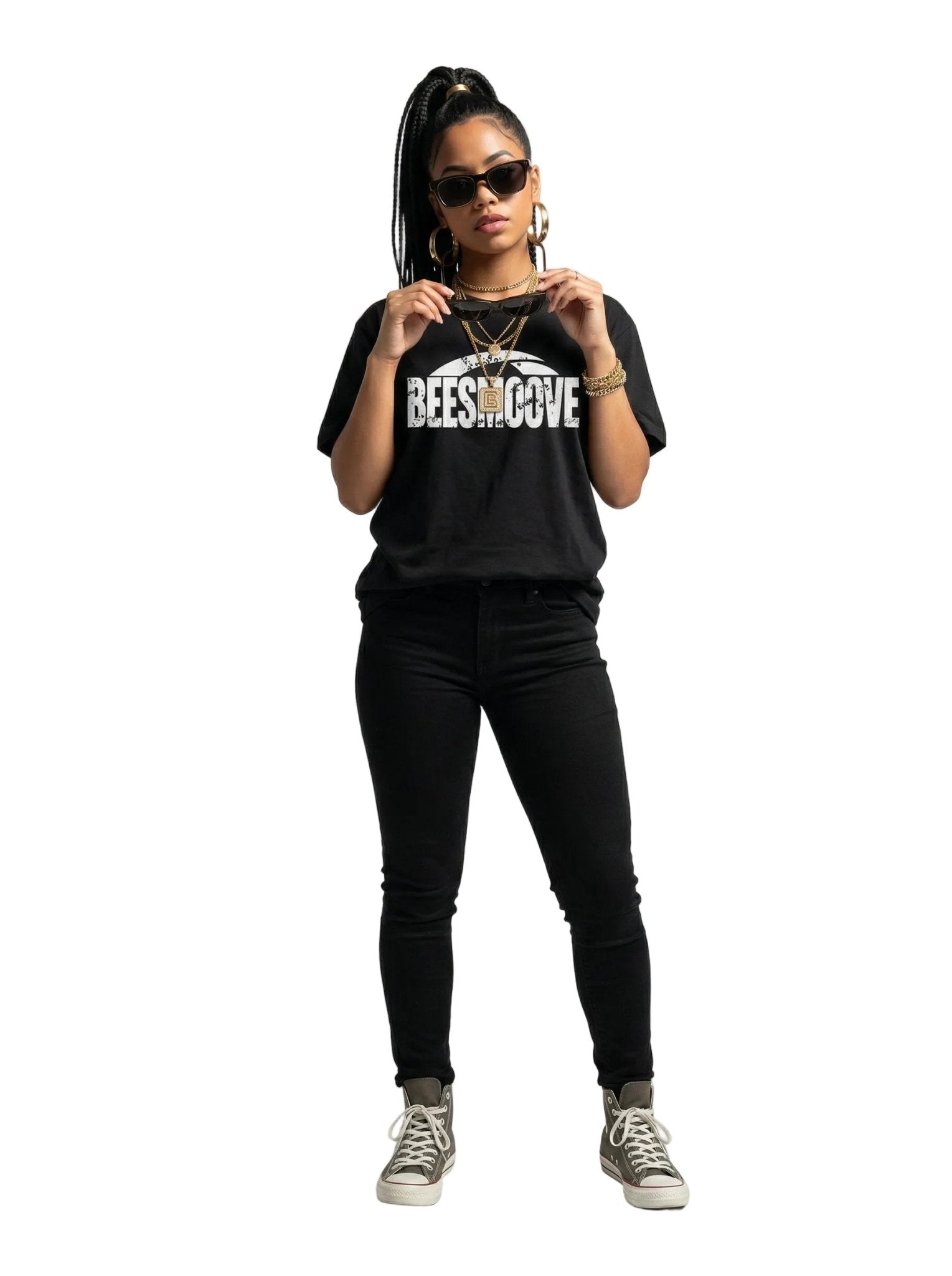 BEESMOOVE Classified white logo Tee - Beesmoove