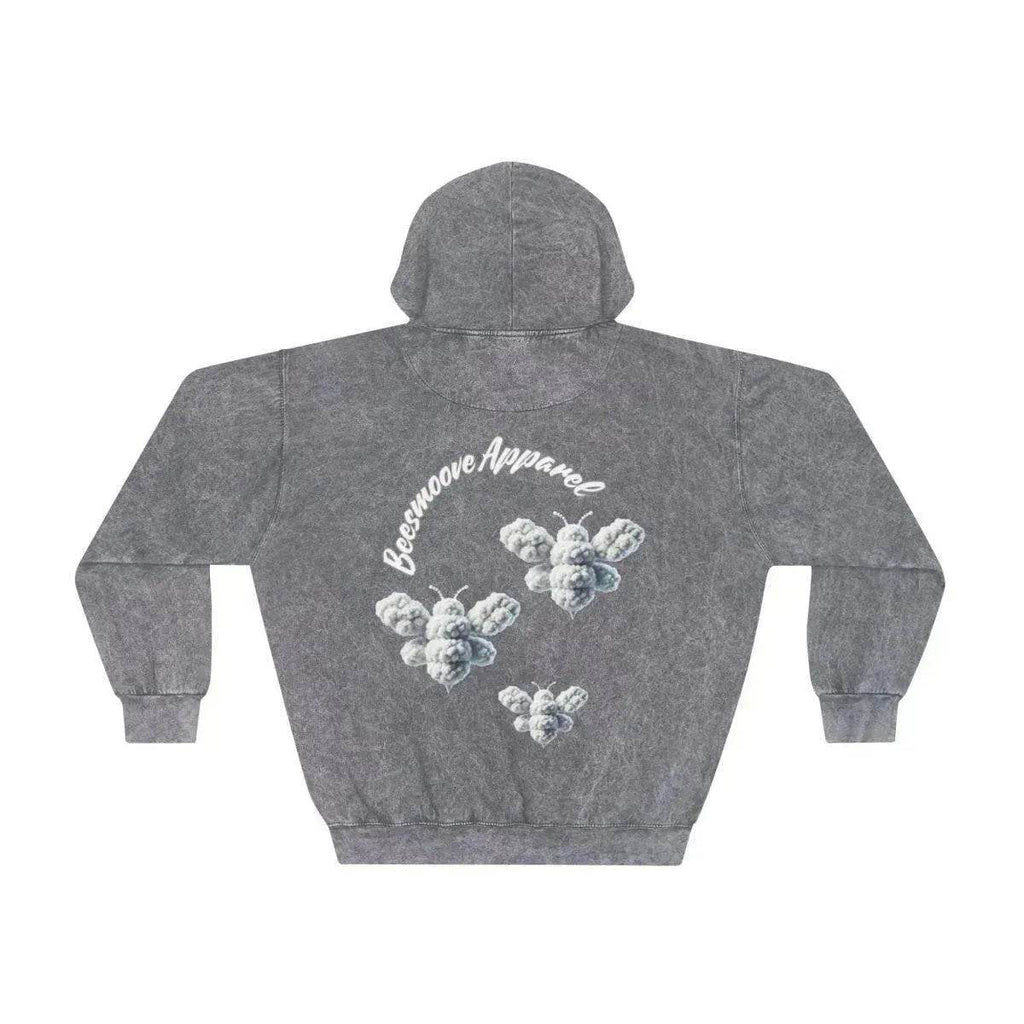 Beesmoove cloud loyalty bee Unisex Mineral Wash Hoodie - Beesmoove