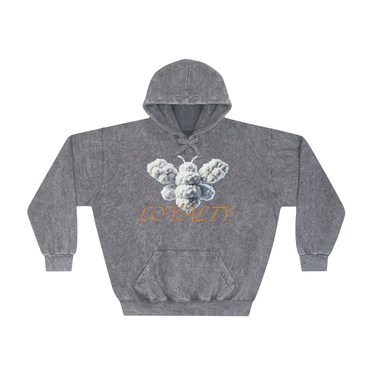 Beesmoove cloud loyalty bee Unisex Mineral Wash Hoodie - Beesmoove