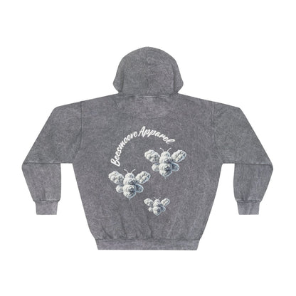 Beesmoove cloud loyalty bee Unisex Mineral Wash Hoodie - Beesmoove