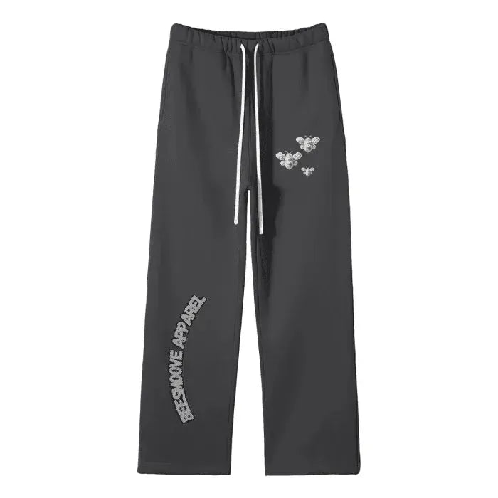 Beesmoove Cloud Loyalty Smoke Straight Leg Pants - Beesmoove