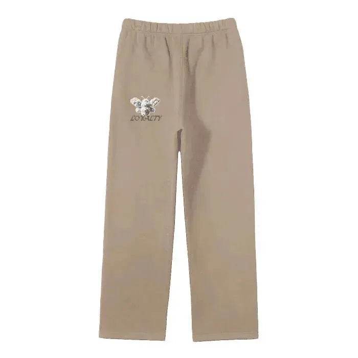 Beesmoove Cloud Loyalty Smoke Straight Leg Pants - Beesmoove