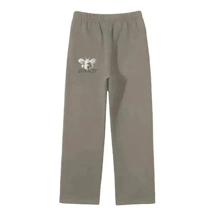 Beesmoove Cloud Loyalty Smoke Straight Leg Pants - Beesmoove