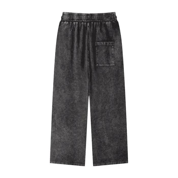 Beesmoove Collective Acid Wash Straight Leg Pants - Beesmoove