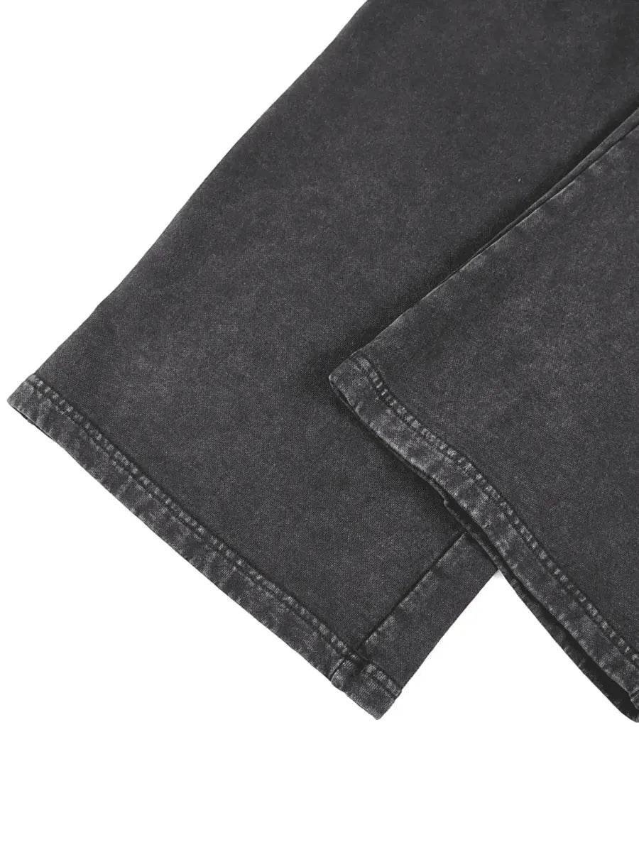 Beesmoove Collective Acid Wash Straight Leg Pants - Beesmoove