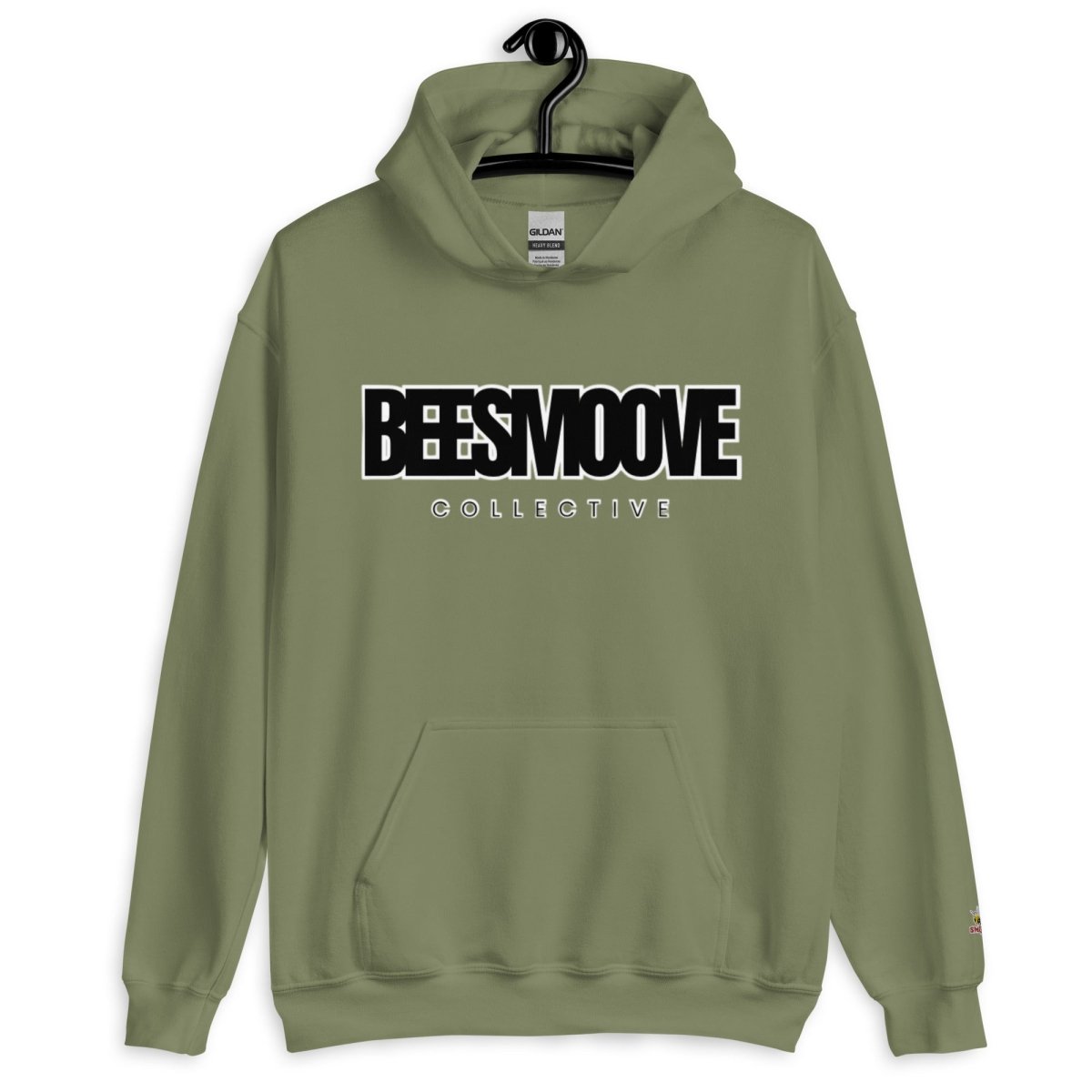 Beesmoove collective black white Unisex Hoodie - Beesmoove