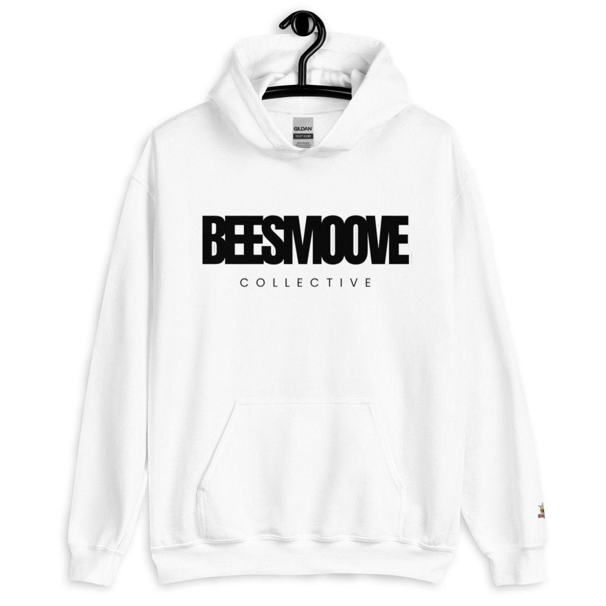 Beesmoove collective black white Unisex Hoodie - Beesmoove