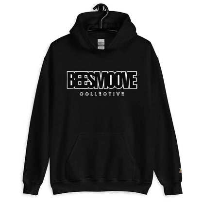 Beesmoove collective black white Unisex Hoodie - Beesmoove