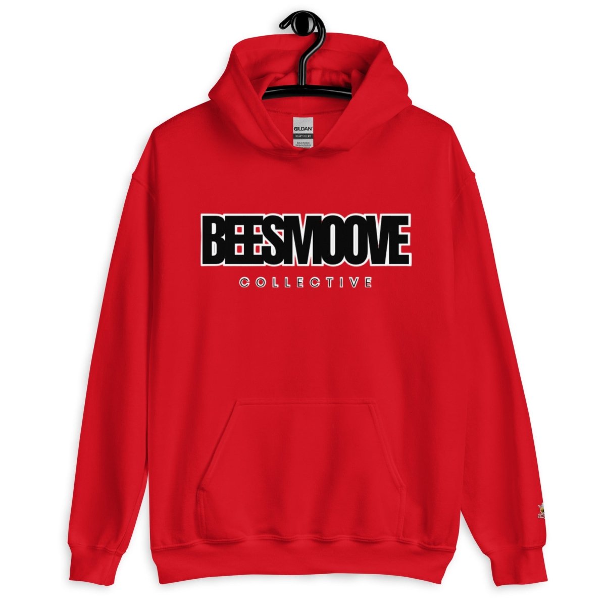 Beesmoove collective black white Unisex Hoodie - Beesmoove