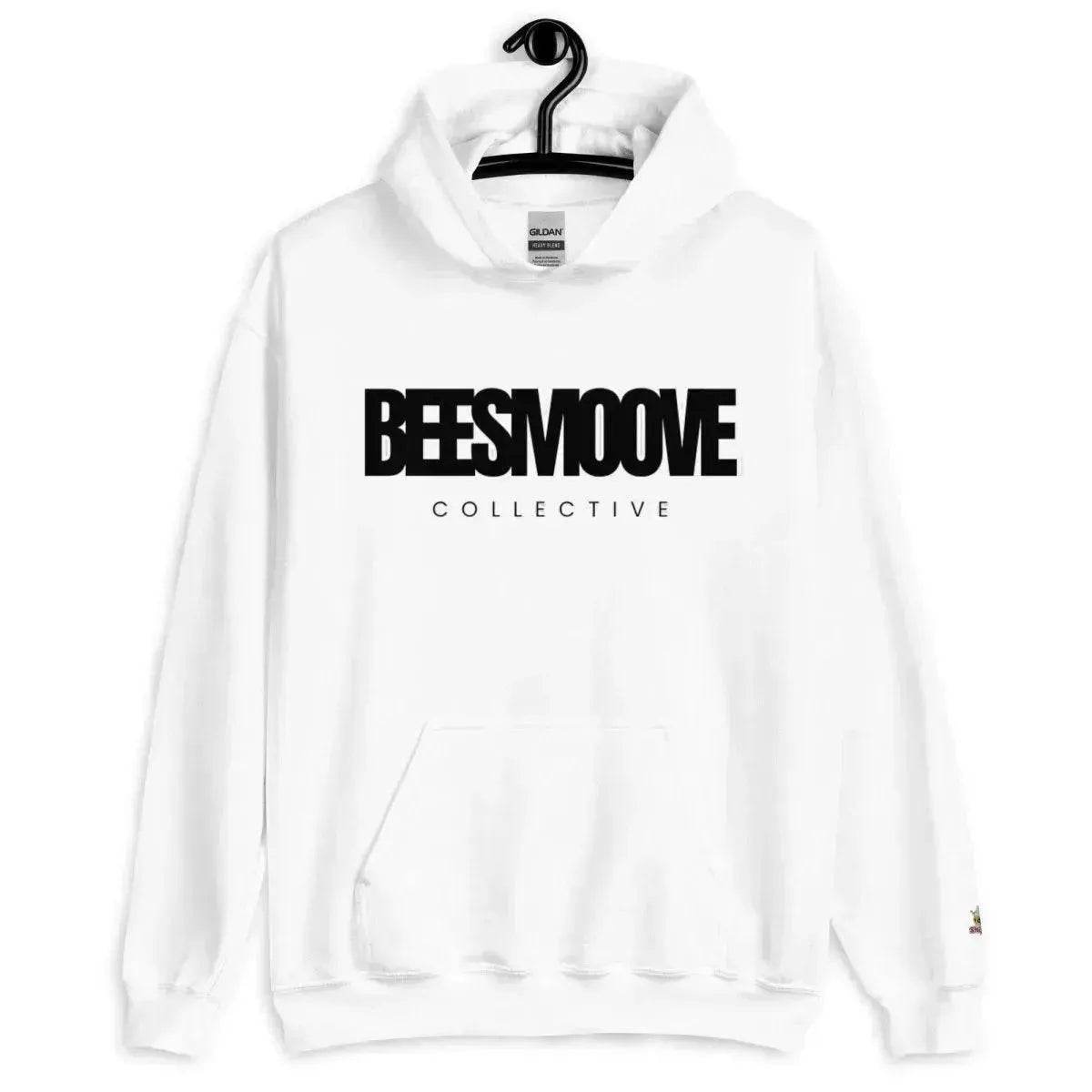 Beesmoove collective black white Unisex Hoodie - Beesmoove