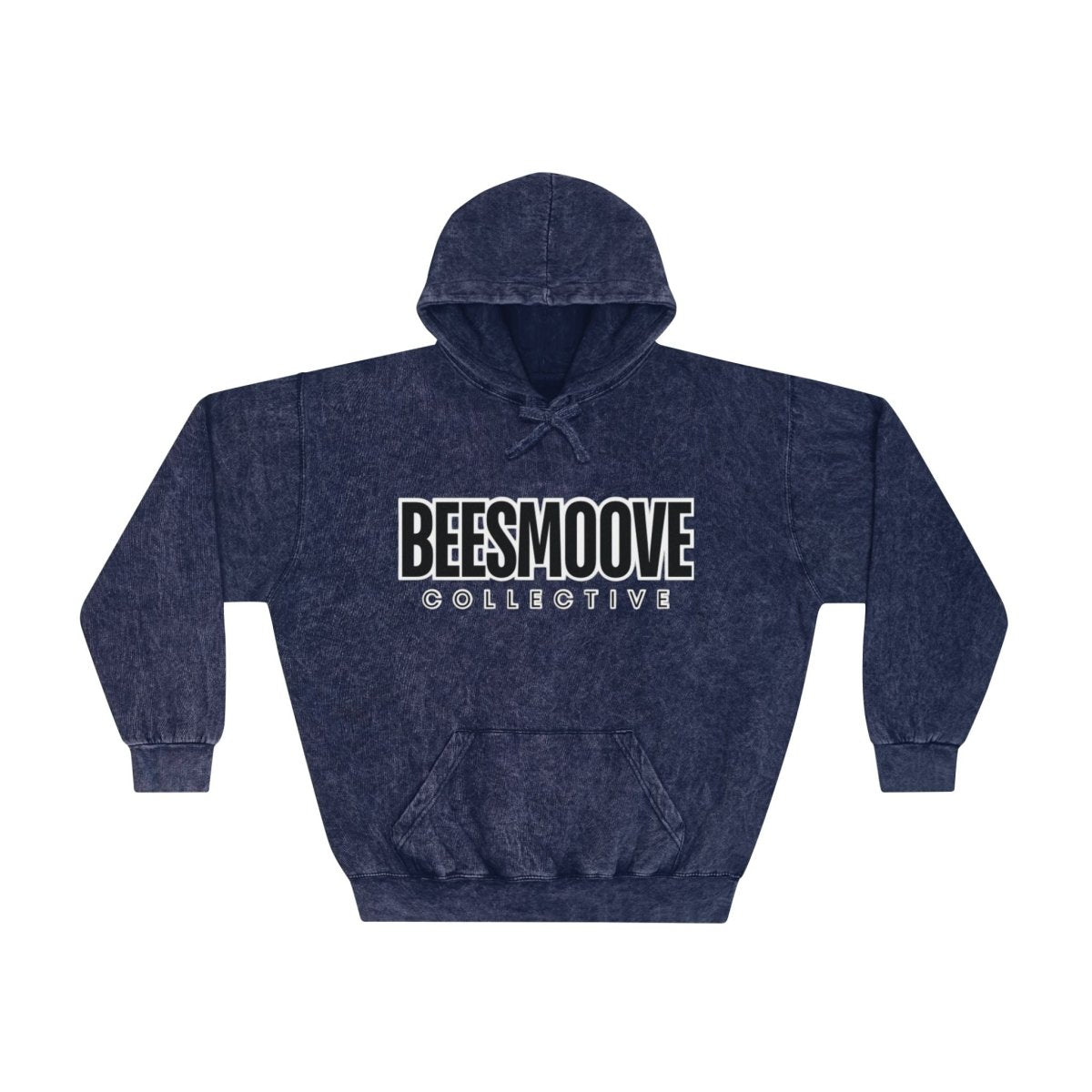 Beesmoove collective black white Unisex Mineral Wash Hoodie - Beesmoove