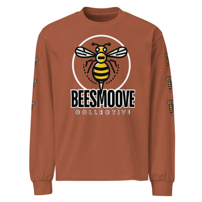 Beesmoove collective halo bee Premium heavyweight long sleeve shirt - Beesmoove