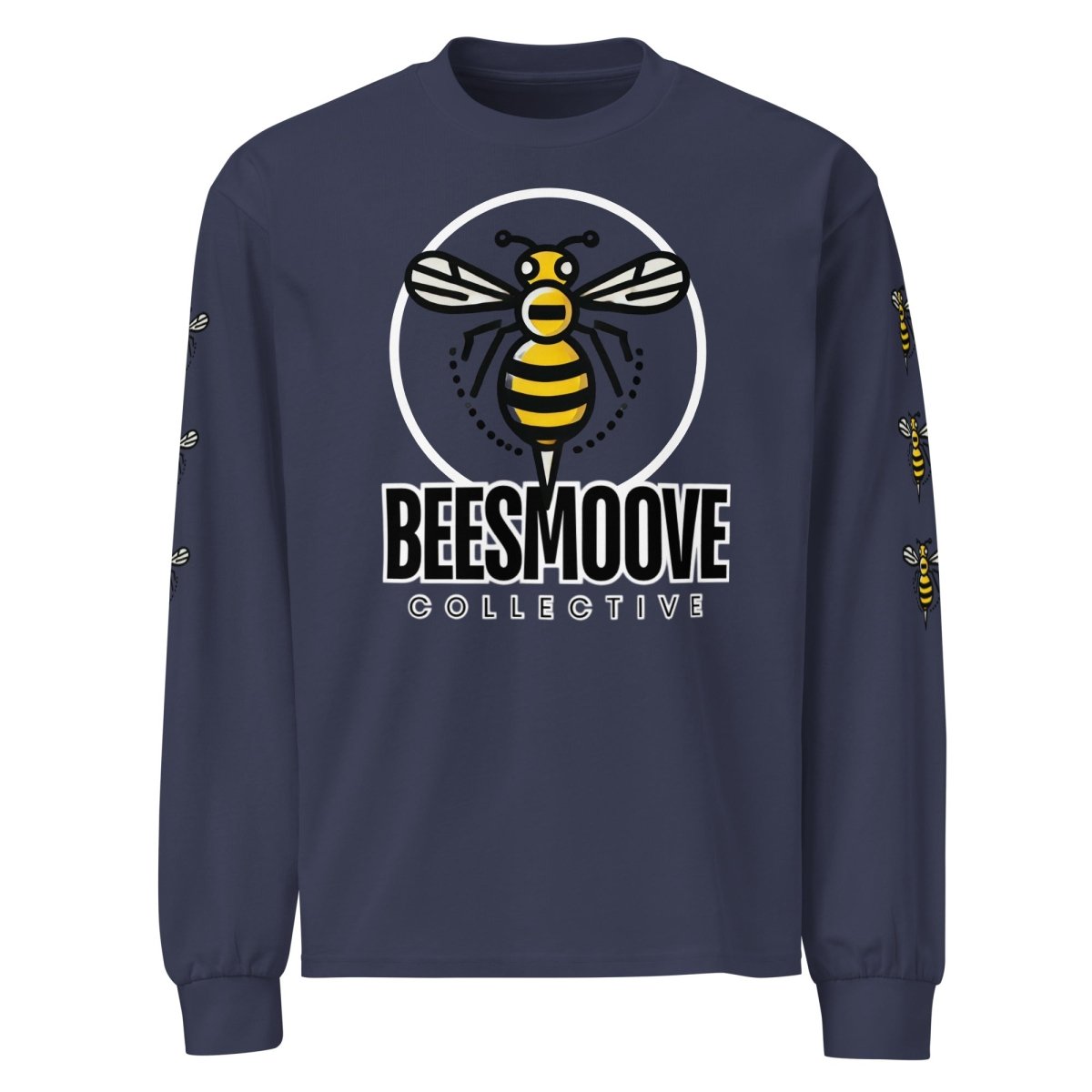 Beesmoove collective halo bee Premium heavyweight long sleeve shirt - Beesmoove