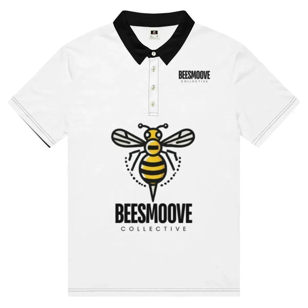 Beesmoove collective Hive Stripe Men’s slim fit polo - Beesmoove