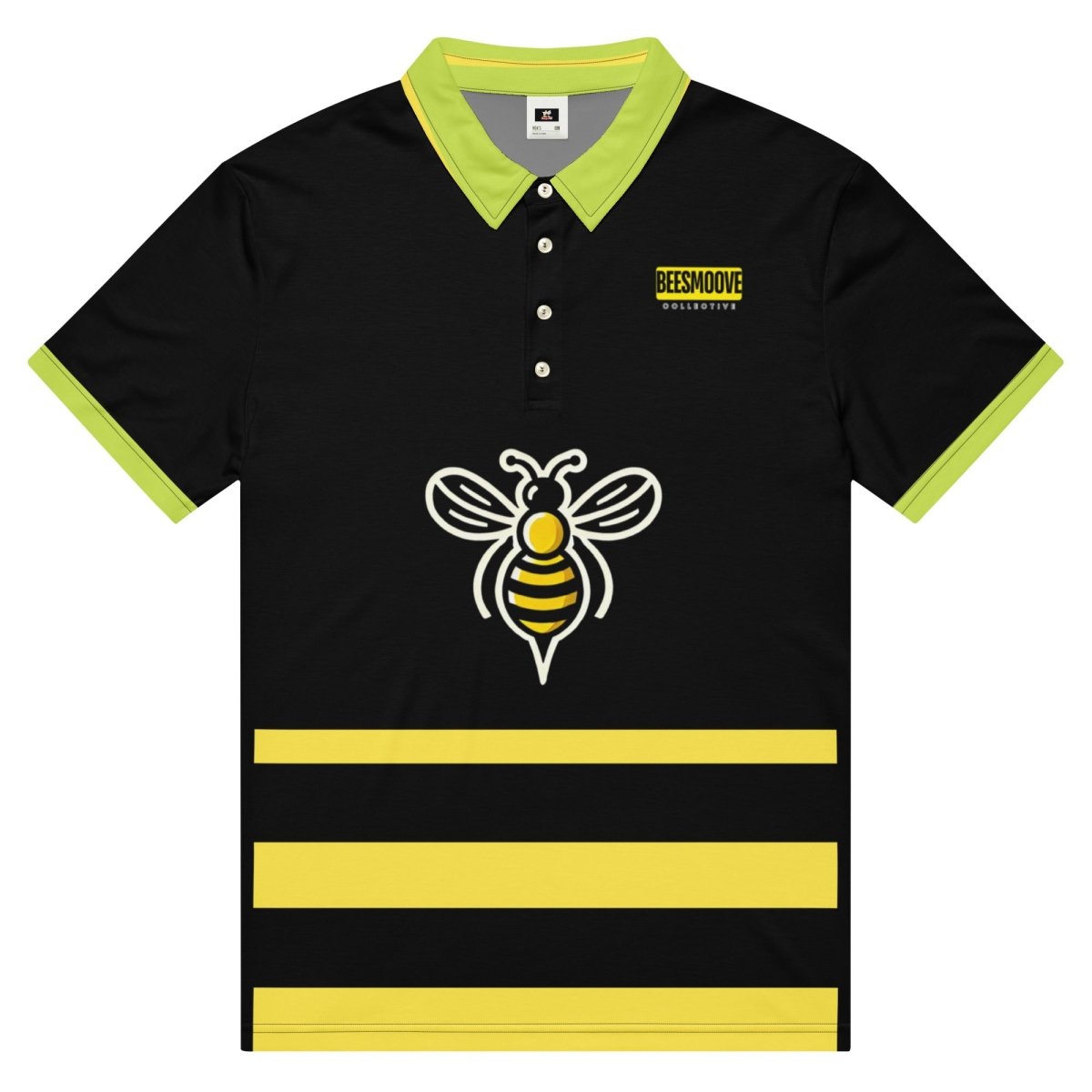 Beesmoove collective Neon Flight Men’s slim fit polo - Beesmoove