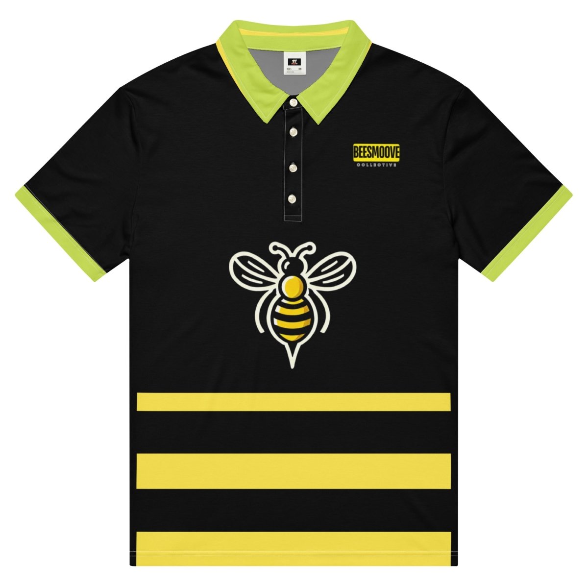 Beesmoove collective Neon Flight Men’s slim fit polo - Beesmoove