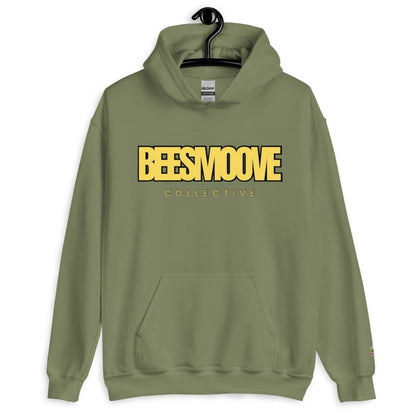 Beesmoove collective yellow black Unisex Hoodie - Beesmoove