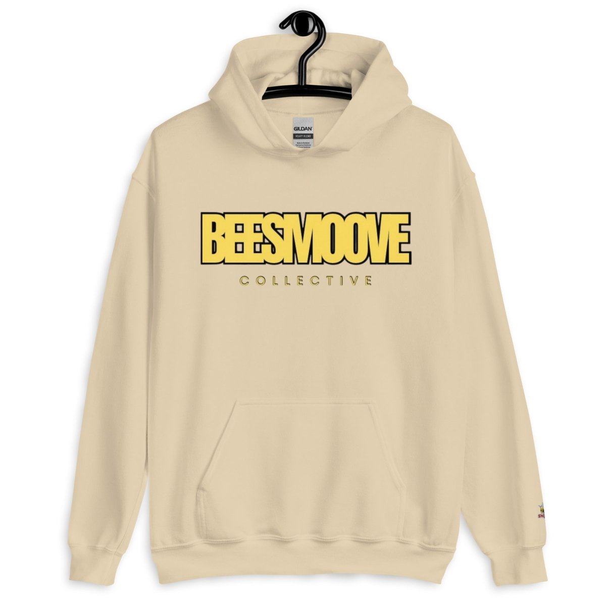 Beesmoove collective yellow black Unisex Hoodie - Beesmoove