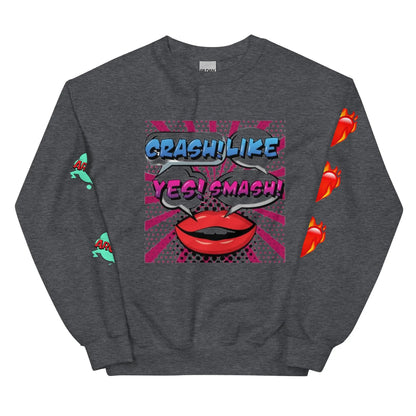 Beesmoove crash!like yes!smash no Unisex Sweatshirt - Beesmoove