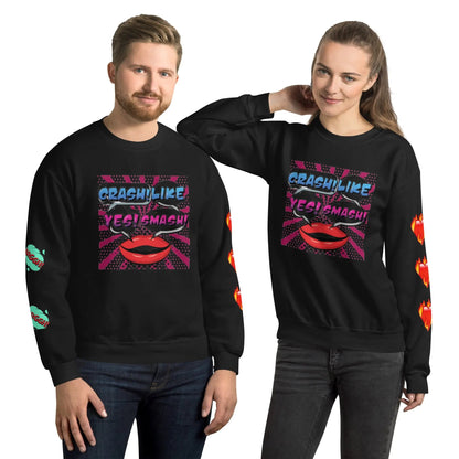 Beesmoove crash!like yes!smash no Unisex Sweatshirt - Beesmoove