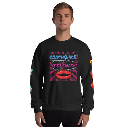 Beesmoove crash!like yes!smash no Unisex Sweatshirt - Beesmoove