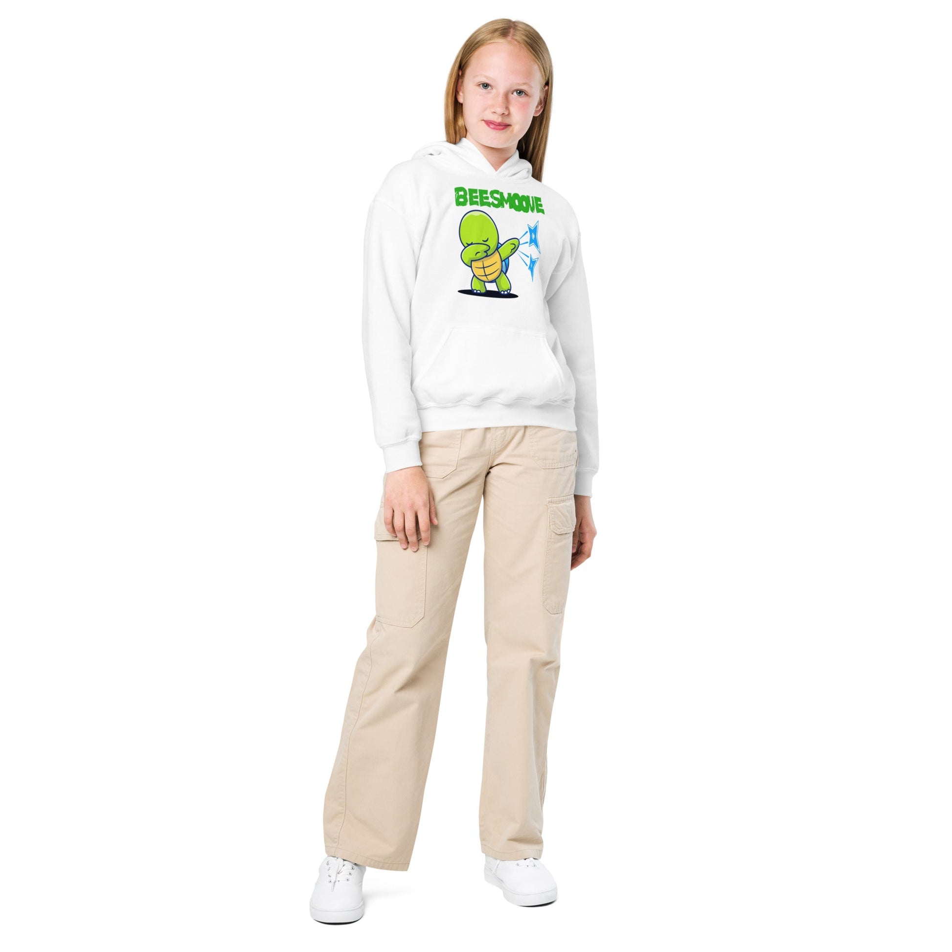 Beesmoove dab turtle ninja Youth heavy blend hoodie - Beesmoove