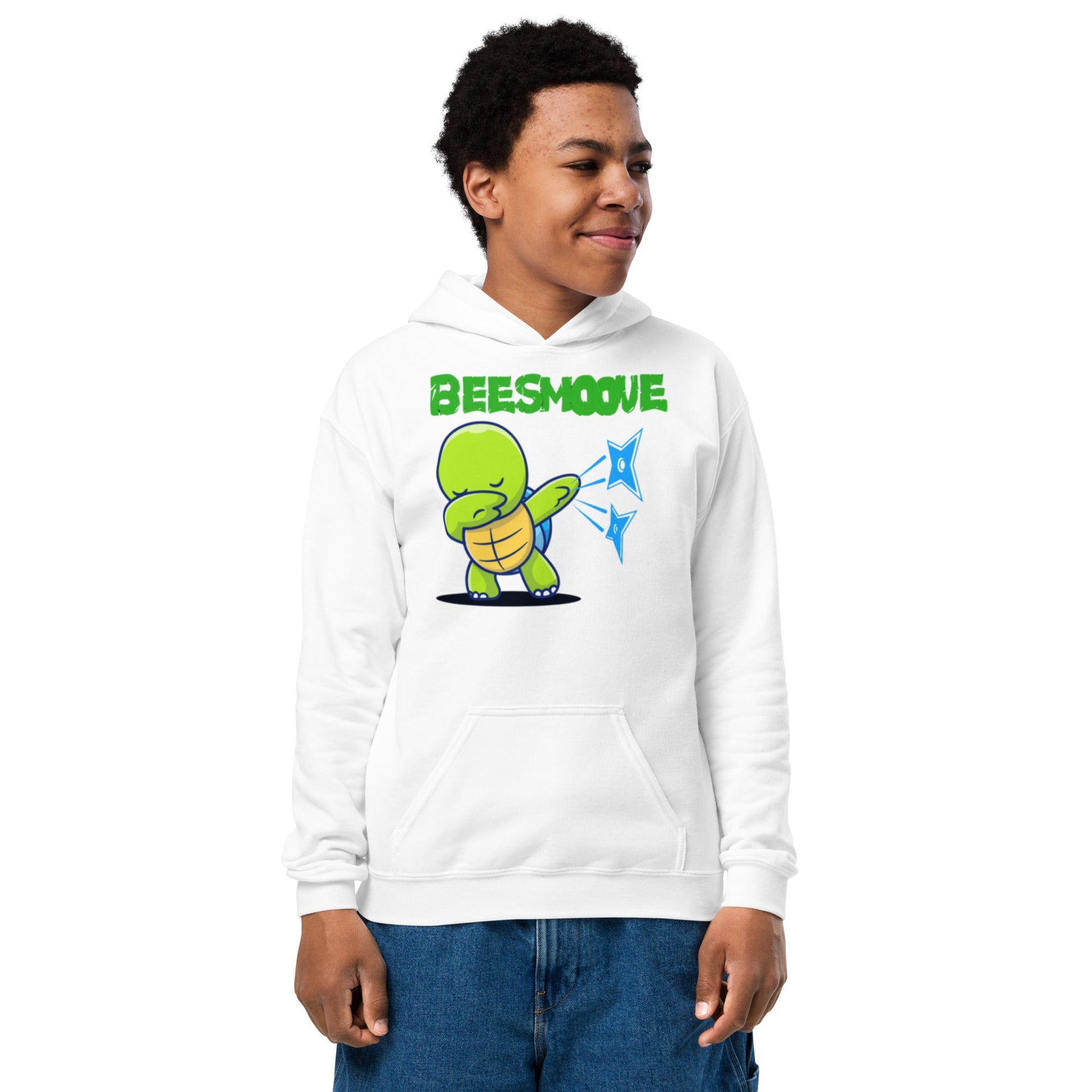 Beesmoove dab turtle ninja Youth heavy blend hoodie - Beesmoove