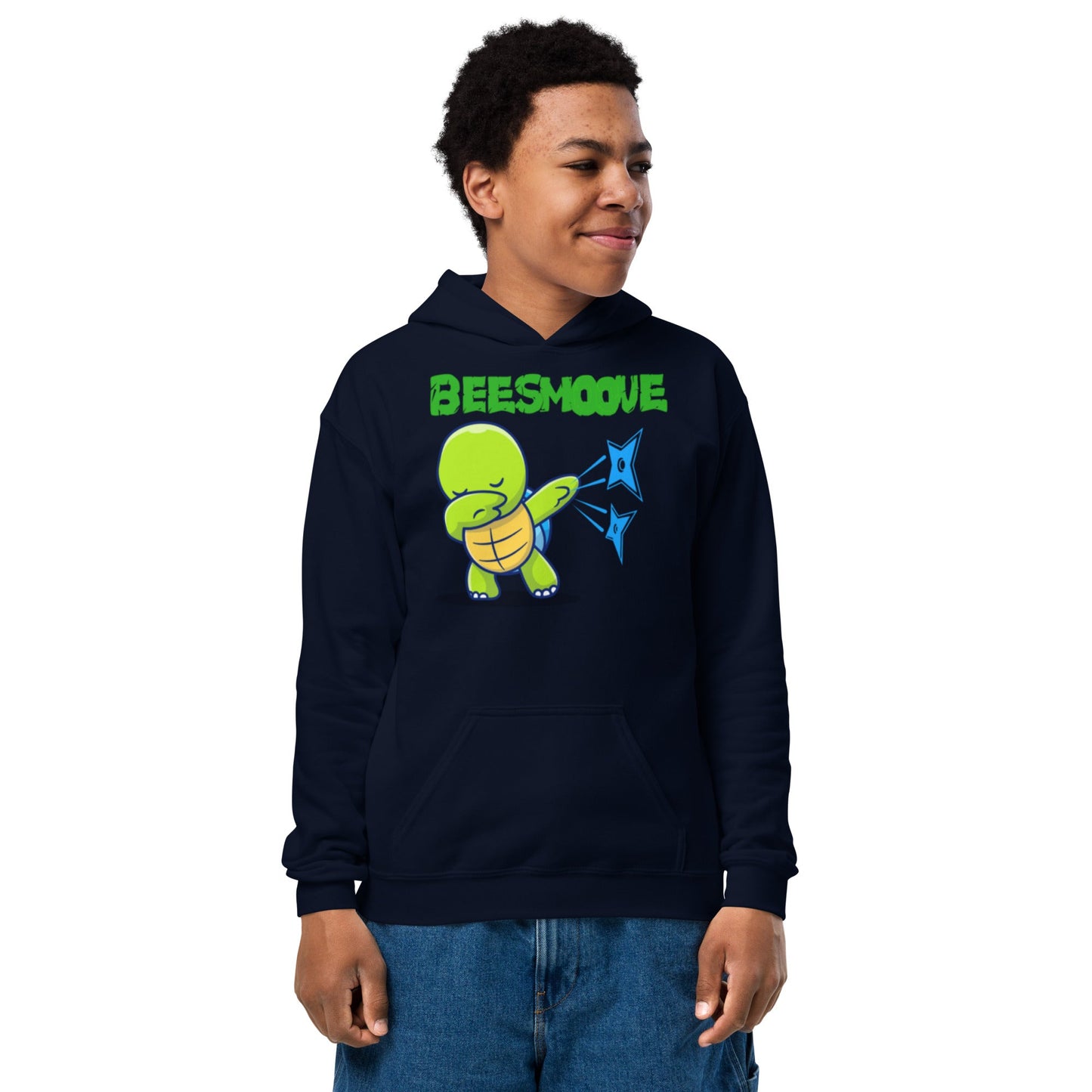 Beesmoove dab turtle ninja Youth heavy blend hoodie - Beesmoove