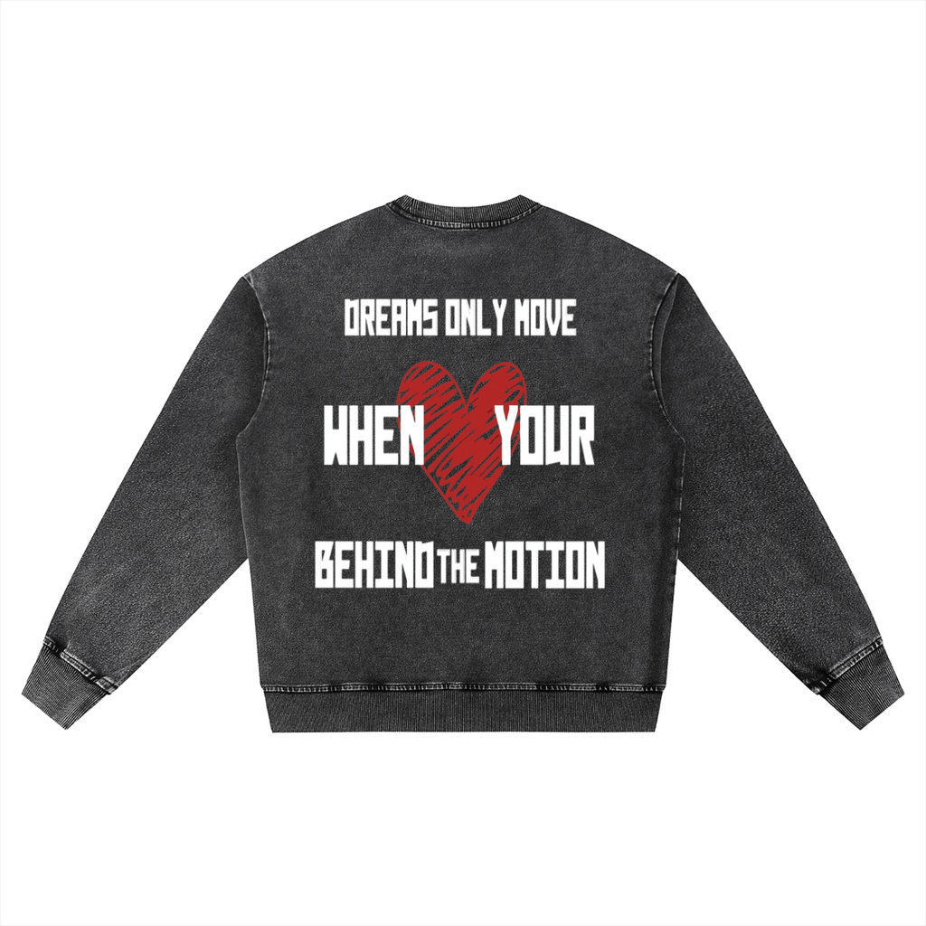 BEESMOOVE DEPT. Dreams 2 Wash Oversized Crewneck Sweatshirt - Beesmoove