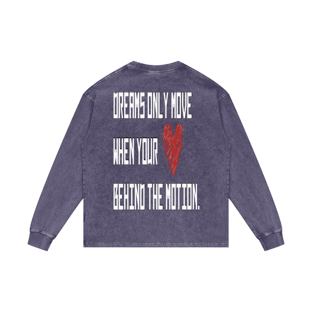 BEESMOOVE DEPT. Dreams Wash Oversize Long Sleeve T-Shirt - Beesmoove
