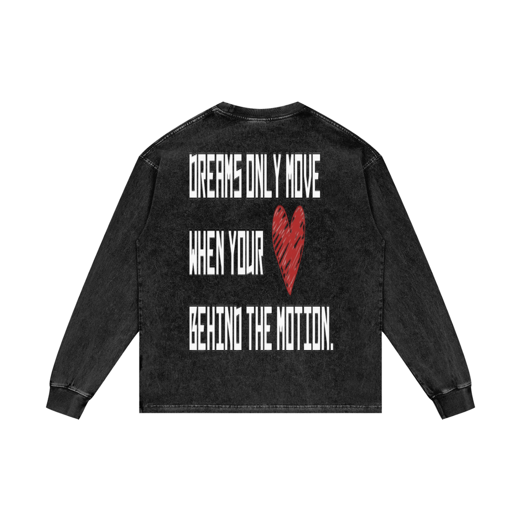 BEESMOOVE DEPT. Dreams Wash Oversize Long Sleeve T-Shirt - Beesmoove