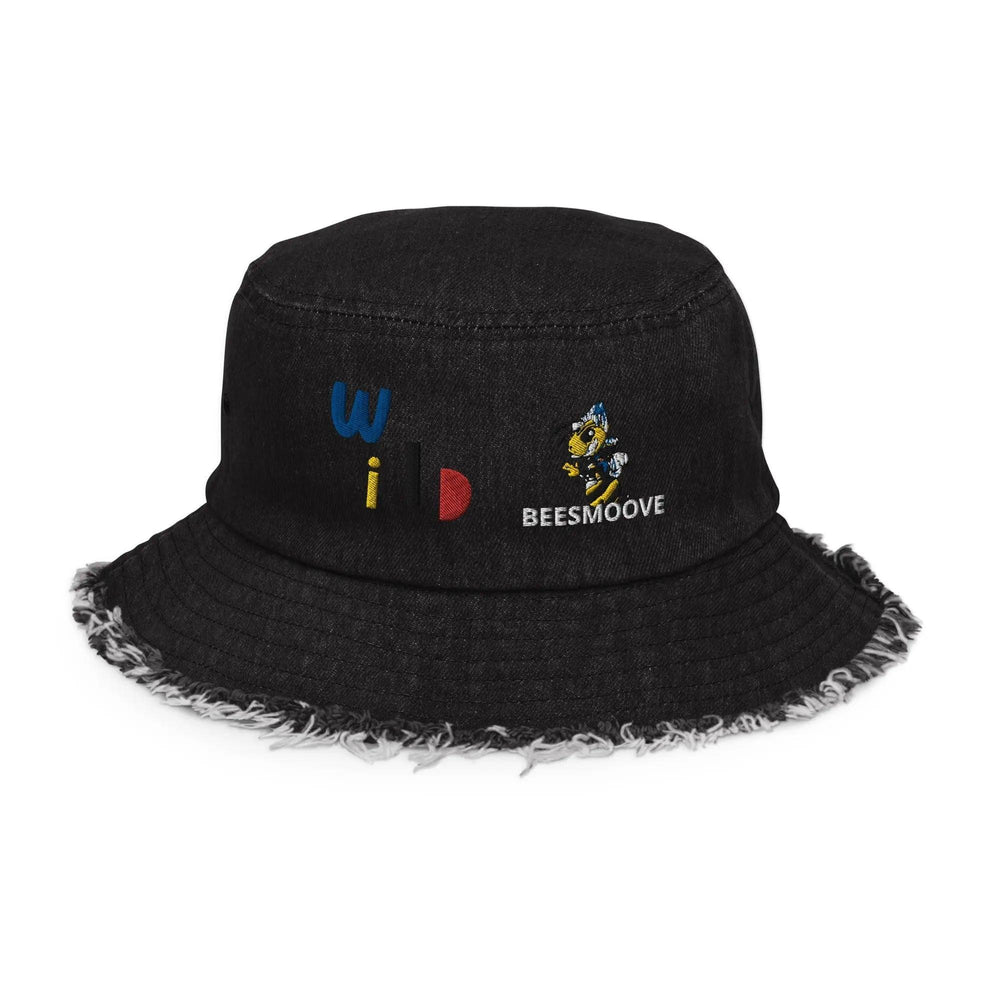 Beesmoove Distressed denim bucket hat - Beesmoove 