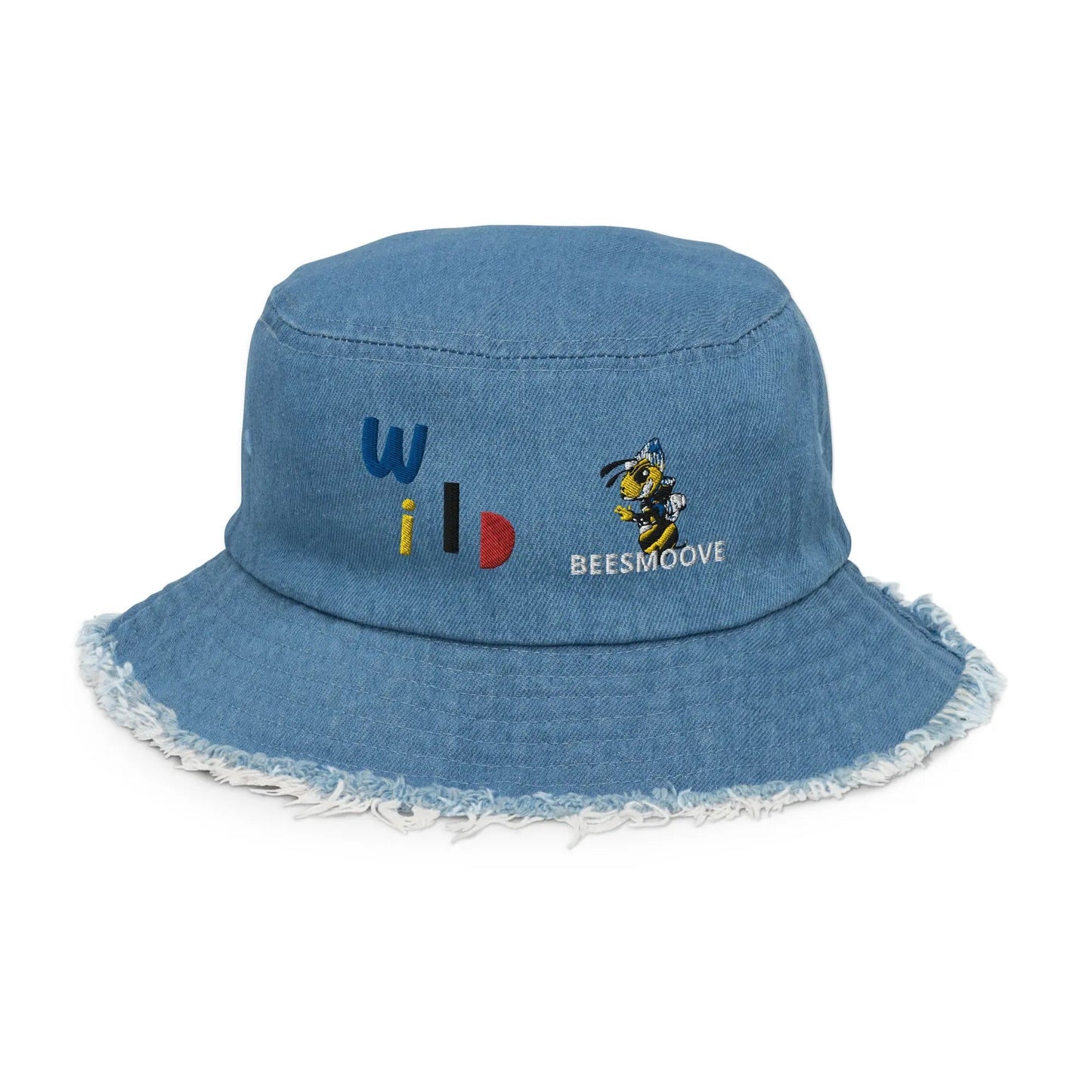 Beesmoove Distressed denim bucket hat - Beesmoove