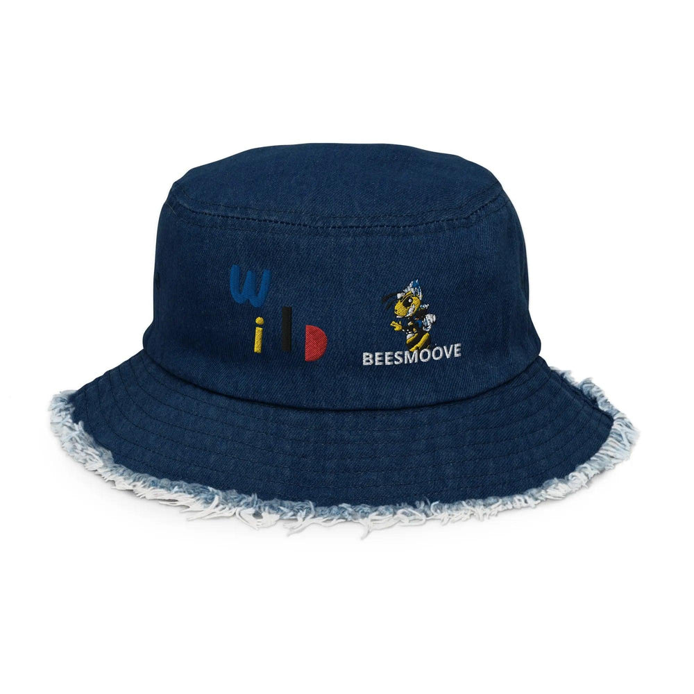 Beesmoove Distressed denim bucket hat - Beesmoove 