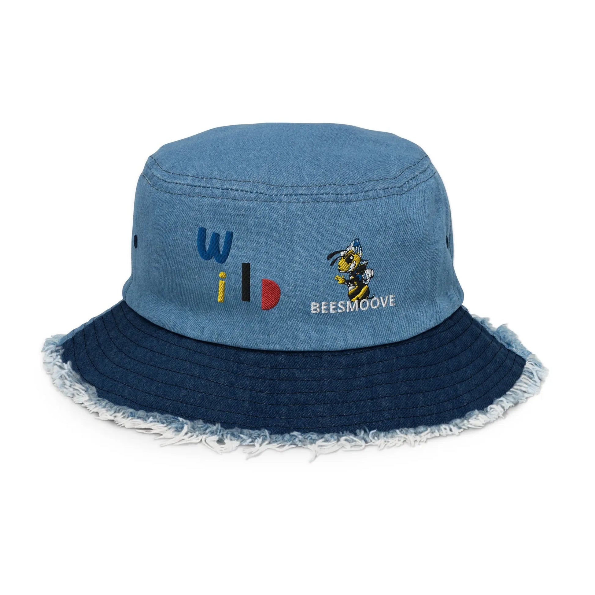 Beesmoove Distressed denim bucket hat - Beesmoove