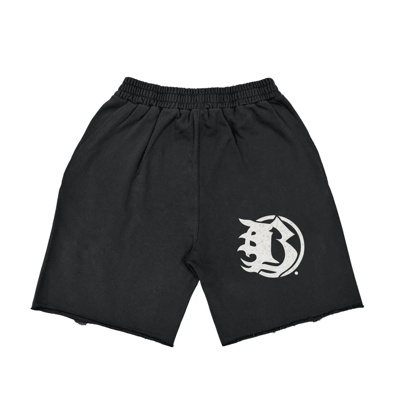 BEESMOOVE Divine Currency Vintage Washed Tiger Stripes Short Pants - Beesmoove