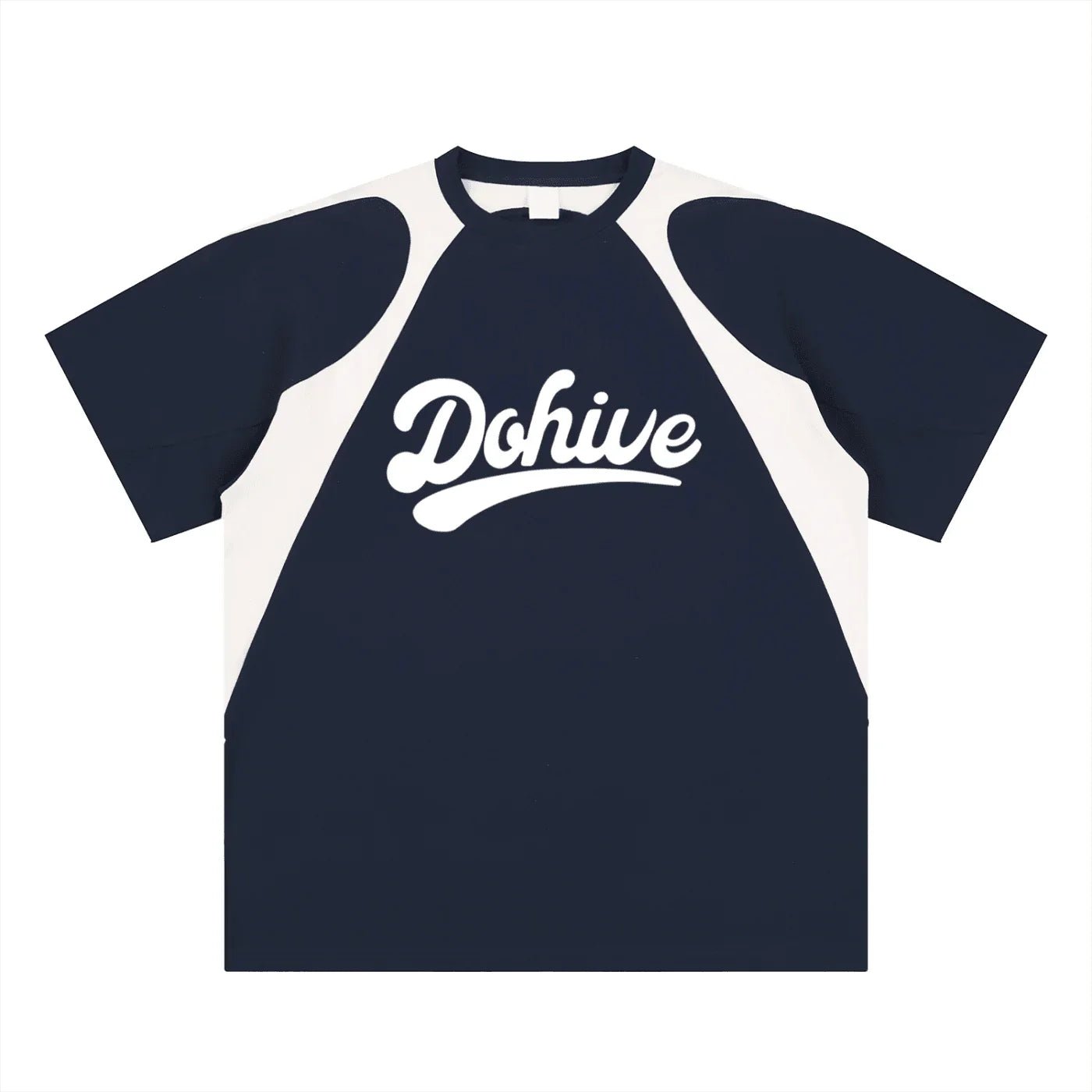 BEESMOOVE DOHIVE Contrast Panel Cotton T-Shirt - Beesmoove