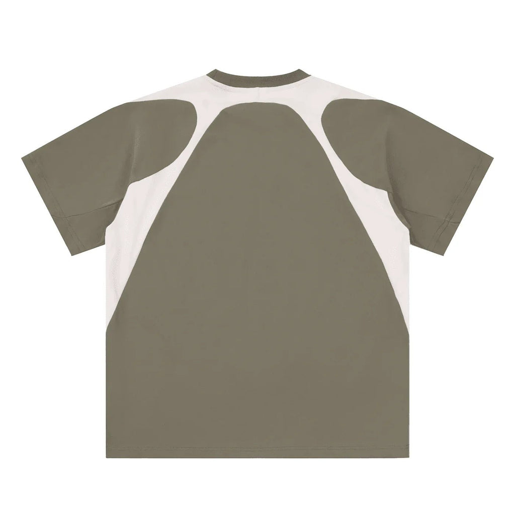 BEESMOOVE DOHIVE Contrast Panel Cotton T-Shirt - Beesmoove