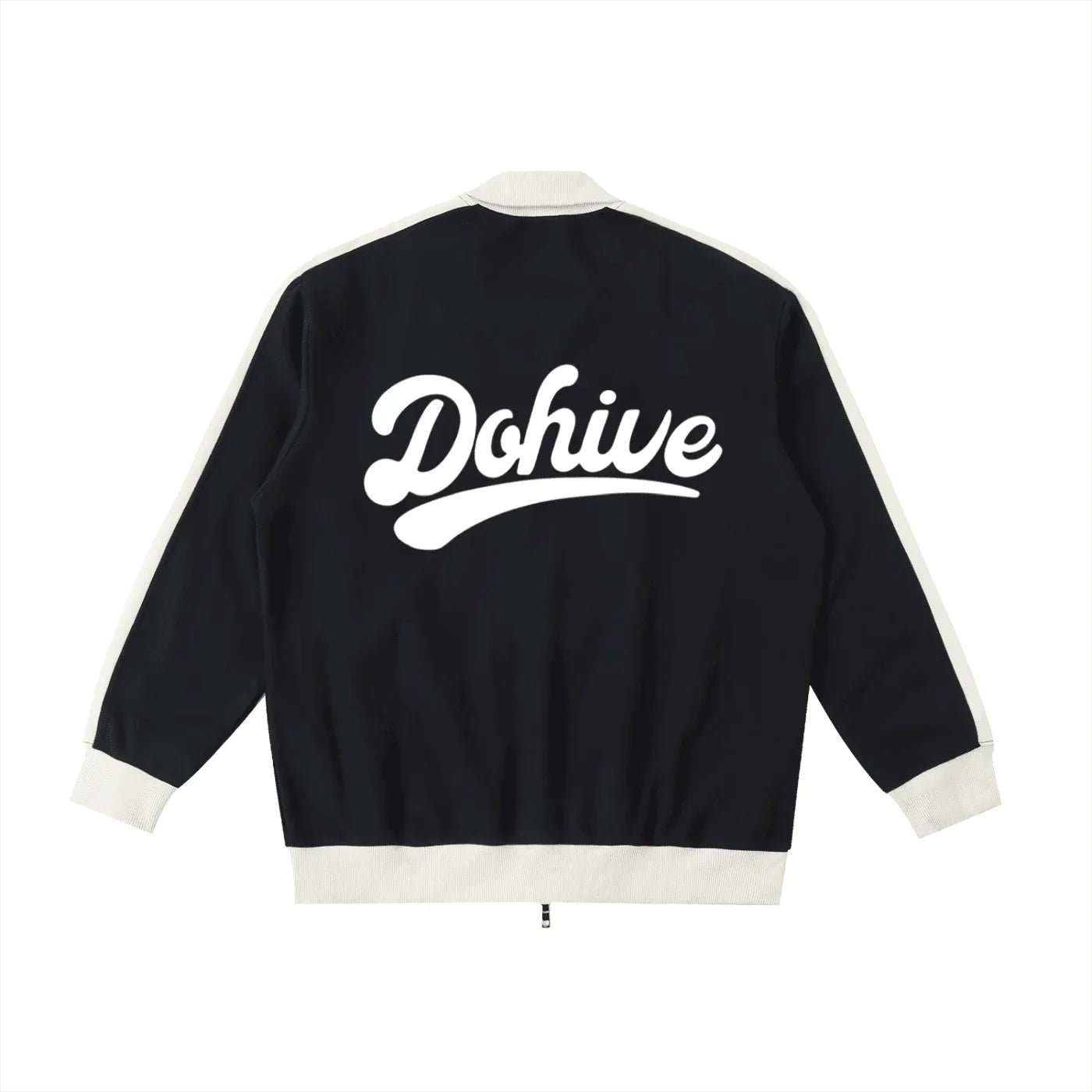 BEESMOOVE DOHIVE Contrast Trim Stand Collar Jacket - Beesmoove